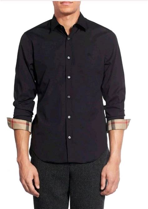 long sleeve men burberry shirt|men's burberry button down shirt.